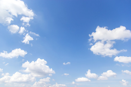 clouds in the blue skyの写真素材