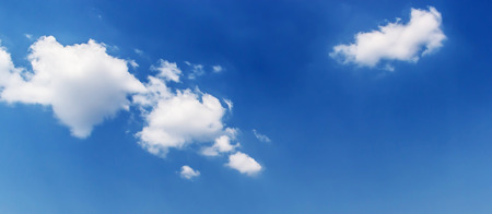 clouds in the blue skyの写真素材