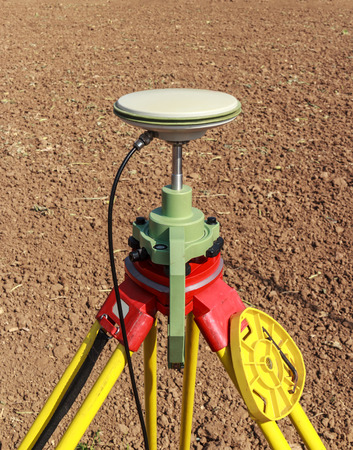GPS surveying, global position system の写真素材