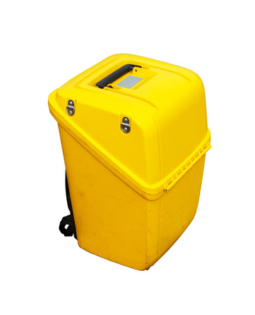 Box of Tatal station survey on white background, with clipping path の写真素材