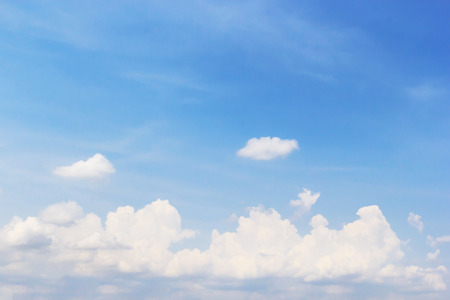 clouds in the blue skyの写真素材