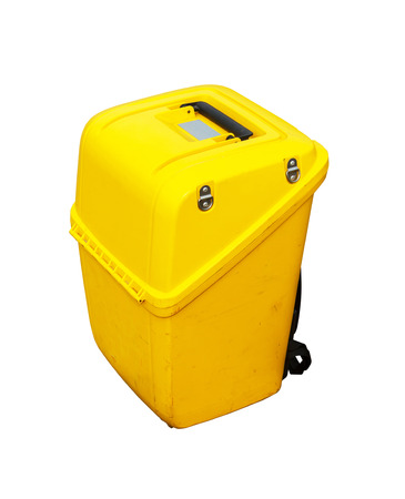 Box of Tatal station survey on white background, with clipping path の写真素材