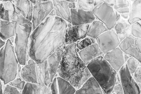 Stone background and texture , Background from paving stones, irregular natural stones, gray color の写真素材
