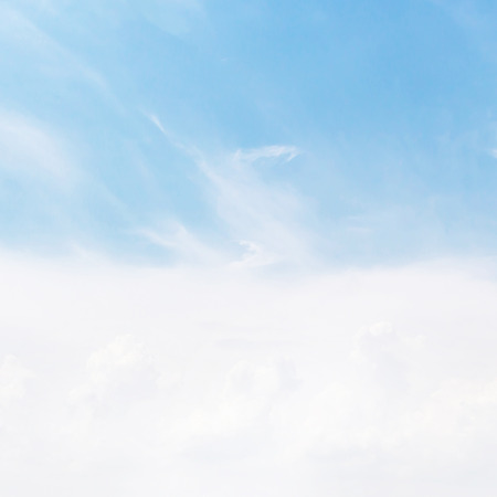clouds in the blue skyの写真素材