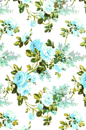 Rose fabric background, Blue colorの写真素材