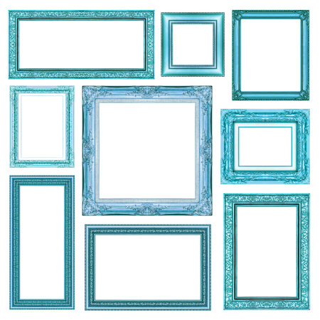 set of Vintage frame with blank spaceの写真素材