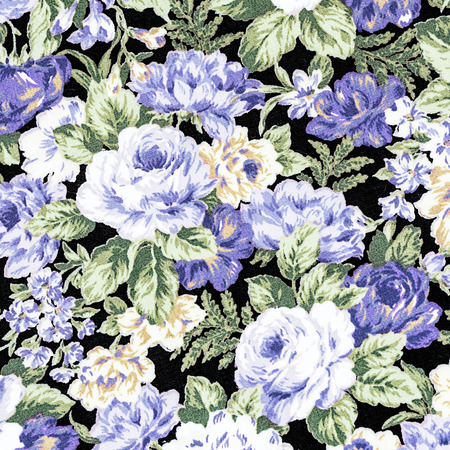 Rose Fabric background, Fragment of colorful retro tapestry textile pattern with floral ornament useful as background.の写真素材