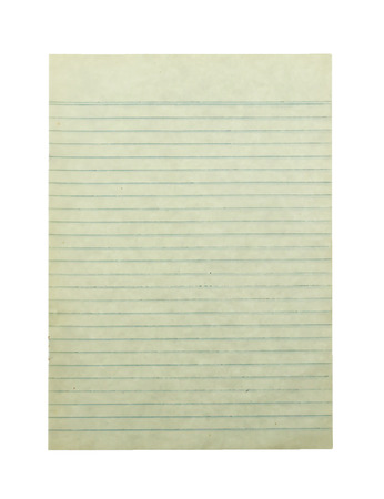 old paper isolated on white background  の写真素材