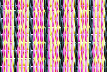 Patterned plastic old mat for blackground.の写真素材