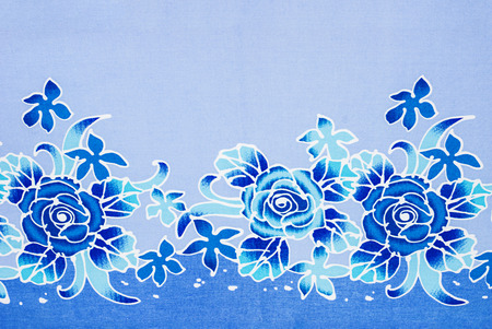 rose on fabric, hand made.の写真素材