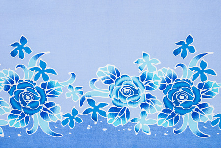 rose on fabric, hand made.の写真素材