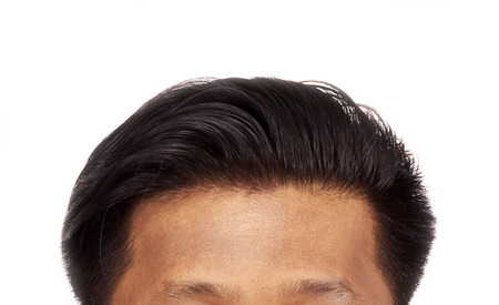 Hair loss isolated on white background.の写真素材