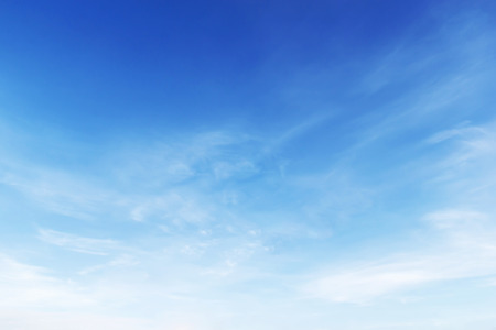 Fantastic soft white clouds against blue sky background.