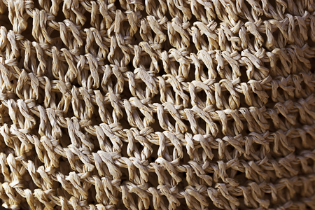 Woven straw texture for background.の写真素材