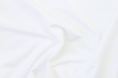 Close up of white bedding sheets and copy-spaceの写真素材