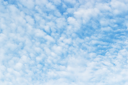 Soft white clouds against blue sky background, beautiful of nature.の写真素材