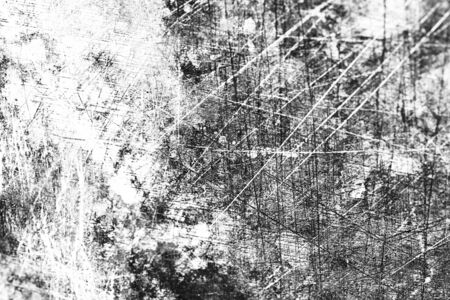 Grunge black and white abstract background or texture with distress scratchの写真素材