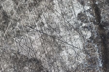 Grunge black and white abstract background or texture with distress scratch.の写真素材