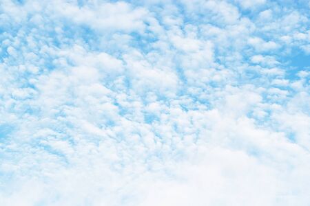 Blue sky and soft white clound.の写真素材