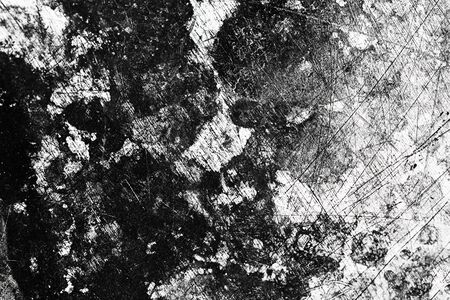 Grunge black and white abstract background or texture with distress scratch.の写真素材