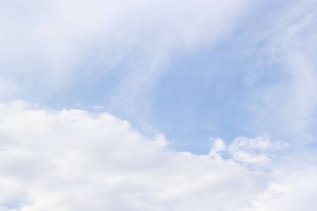 Soft white clouds against blue sky background,beautiful of nature.の写真素材