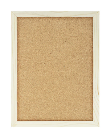 Wood board frame on white background, horizontal.の写真素材