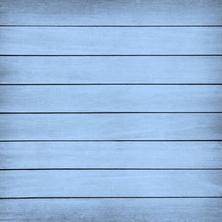 Blue wood wall plank texture or background.の写真素材