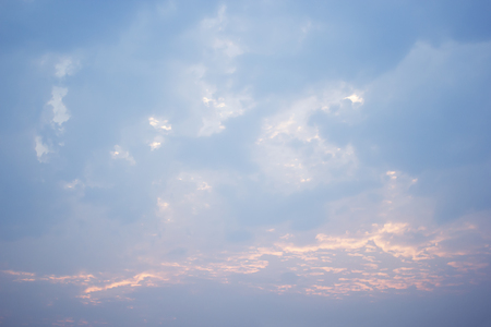Dreamy sky background and clouds soft focus, and copy space.の写真素材