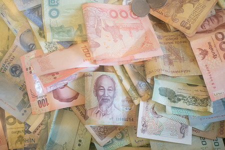 banknotes of Thailand , China and Viet  namの写真素材
