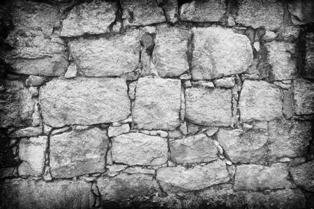Gray stone wall as a background or texture and gradients shadow.の写真素材