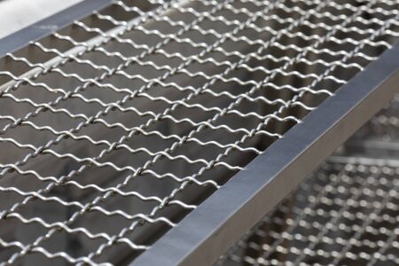 Steel mesh for background.の写真素材