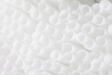 straw white plasticl for backgroundの写真素材