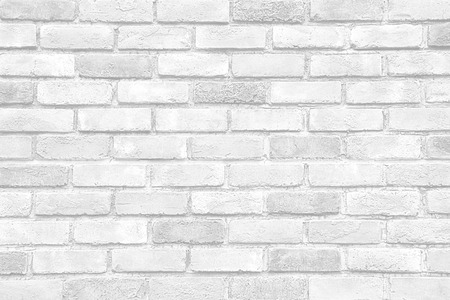 White brick wall as a background or texture.の写真素材