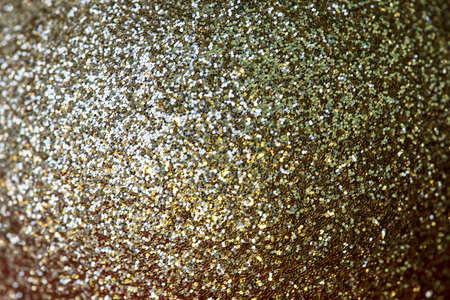 Gold sparkle glitter for Christmas background.の写真素材