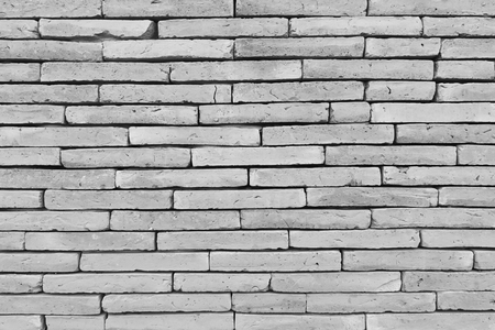 Gray brick wall as a background or texture.の写真素材