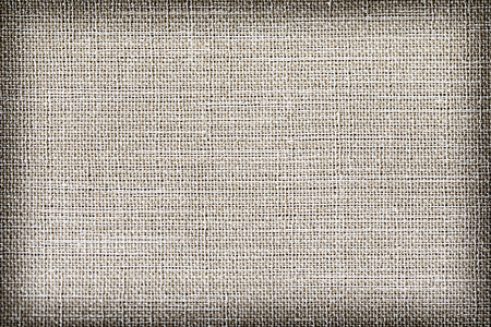 Linen fabric texture or background, Brown colorの写真素材