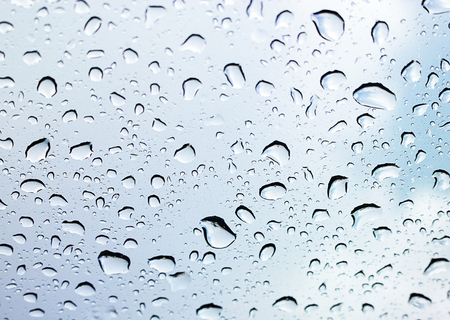 Water drop on glass texture or background and copy space.の写真素材