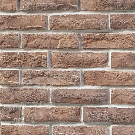 Brown brick wall as a background or texture.の写真素材