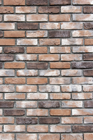 Brown brick wall as a background or texture.の写真素材