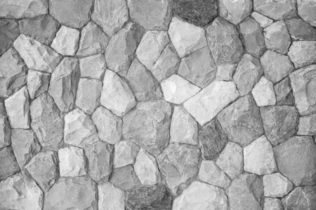 Gray stone wall as a background or textureの写真素材