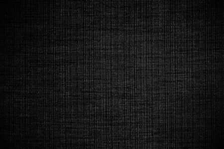Black linen fabric texture or backgroundの写真素材