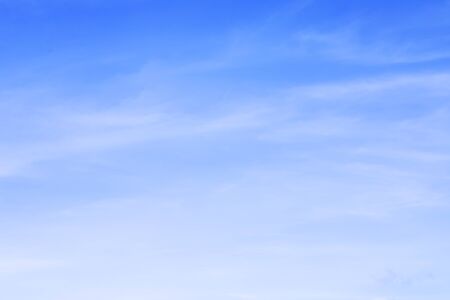 Fantastic soft white clouds against blue sky and copy spaceの写真素材