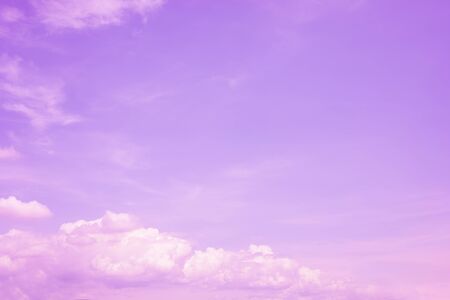 pink sky background and clouds soft focus, and copy space.の写真素材