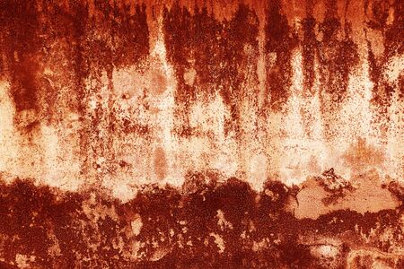 Blood texture or background. Concrete wall with bloody red stains for halloween.の写真素材