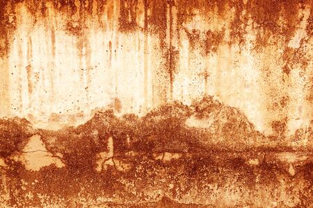 Blood texture or background. Concrete wall with bloody red stains for halloween.の写真素材