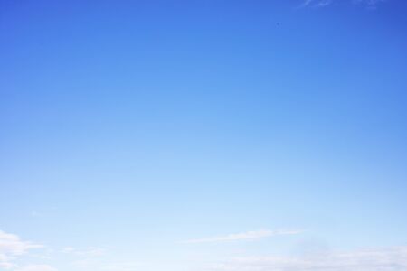 Fantastic soft white clouds against blue sky and copy spaceの写真素材