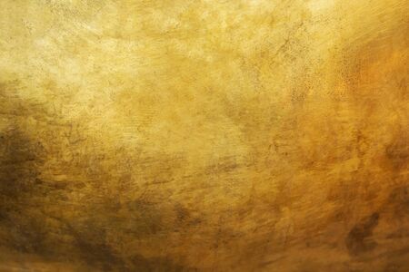 Gold abstract background or texture and gradients shadow.の写真素材