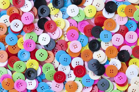 Button plastic colorful for backgroundの写真素材
