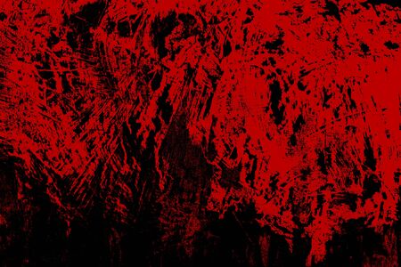 Blood texture or background. Concrete wall with bloody red stains for halloween.の写真素材
