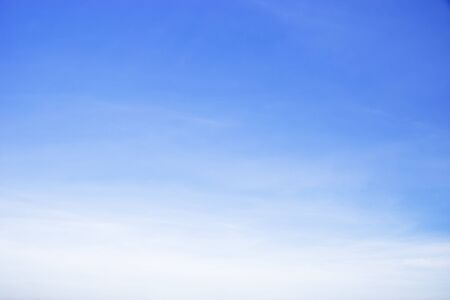 Fantastic soft white clouds against blue sky and copy spaceの写真素材